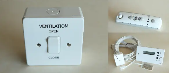 Ventilation Switch Remote and Temperature