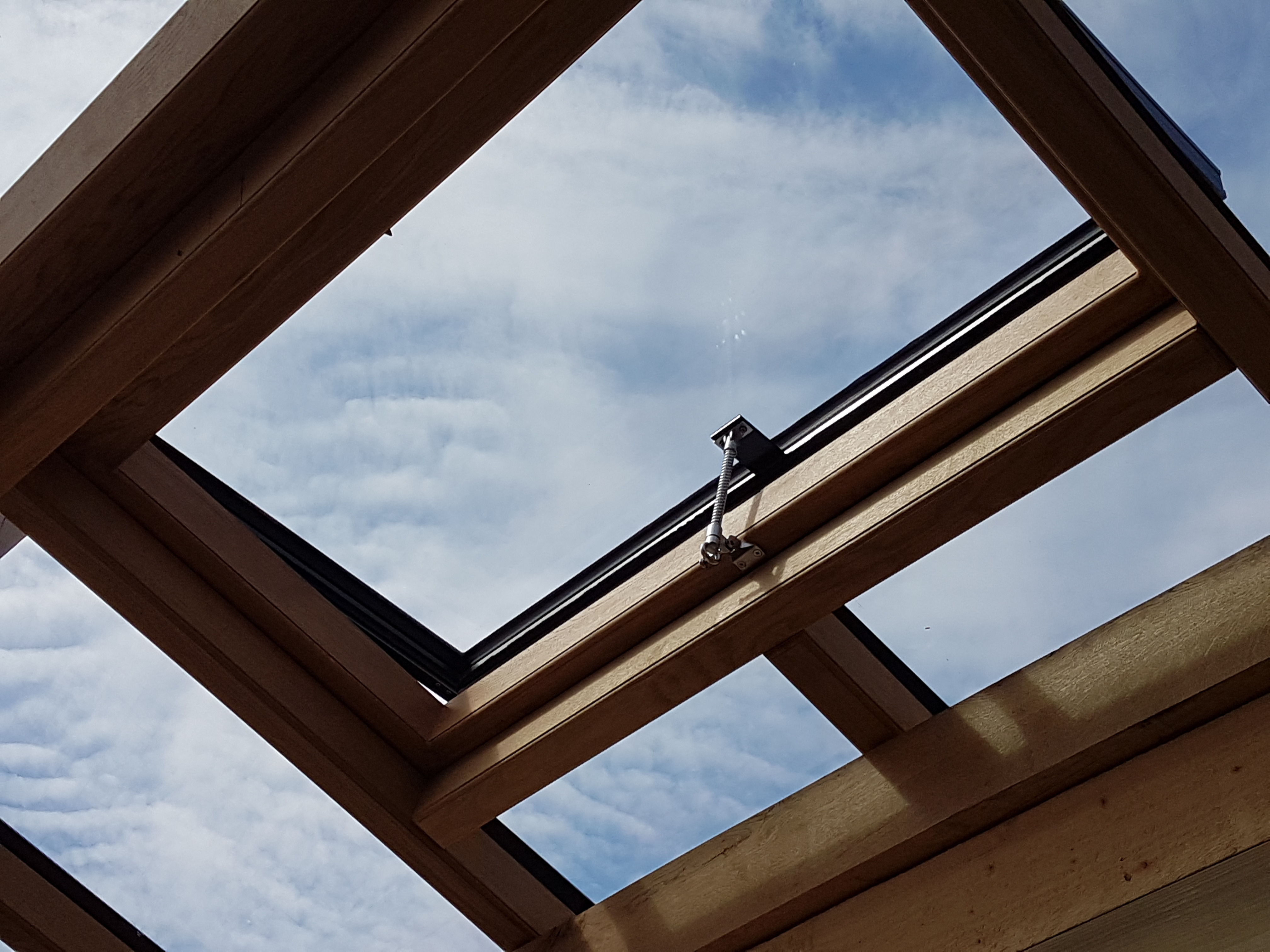 Case Study Timber Frame Conservatory Rooflight Openers Window Openers