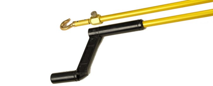 Rocburn - Adjustable Aluminium Opener Pole - 1.5 to 3 meter - Gold Anodised With Plastic Handle