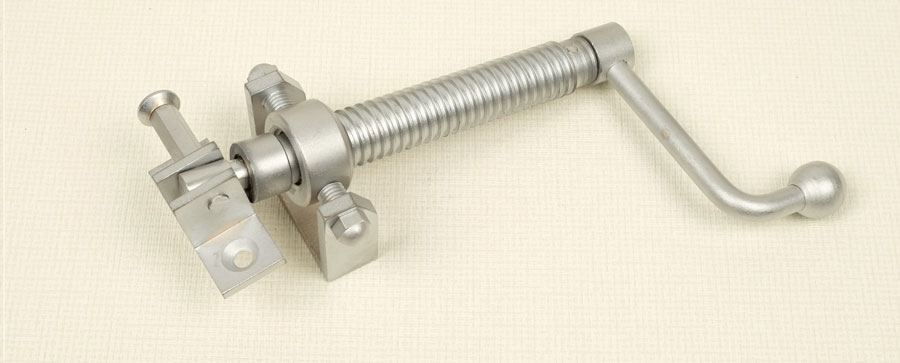 Rocburn Long H Telescopic Screw jack in satin chrome