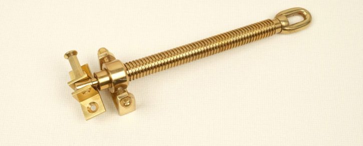 Rocburn - Long Telescopic Screwjack - Small Brackets - Brass