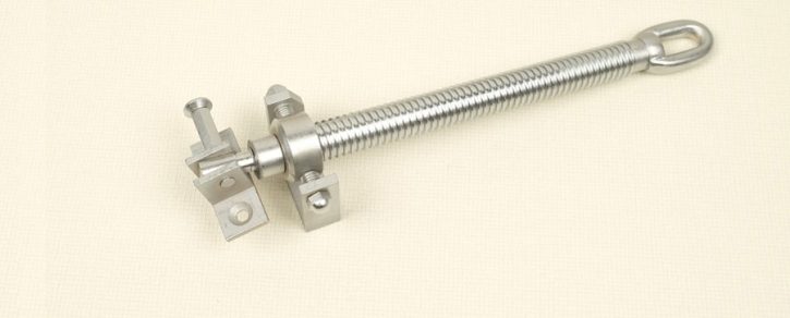 Rocburn - Long Telescopic Screwjack - Small Brackets - Satin Chrome