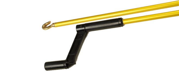 Rocburn - Aluminium Opener Pole - 2 meter - Gold Anodised With Plastic Handle