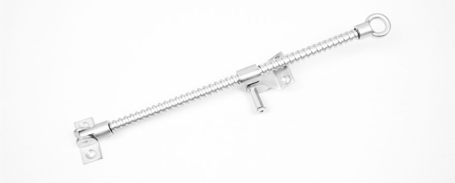 Rocburn single thread screw jack 300mm in satin chrome