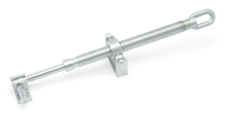 Rocburn - Long Telescopic Screwjack - Small Brackets - Satin Chrome