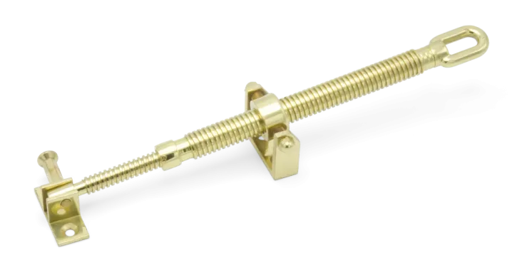 Rocburn - Short Telescopic Screwjack - Small Brackets - Brass