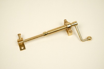 Rocburn - Short Handle Style Telescopic Screwjack - Small Brackets - Brass