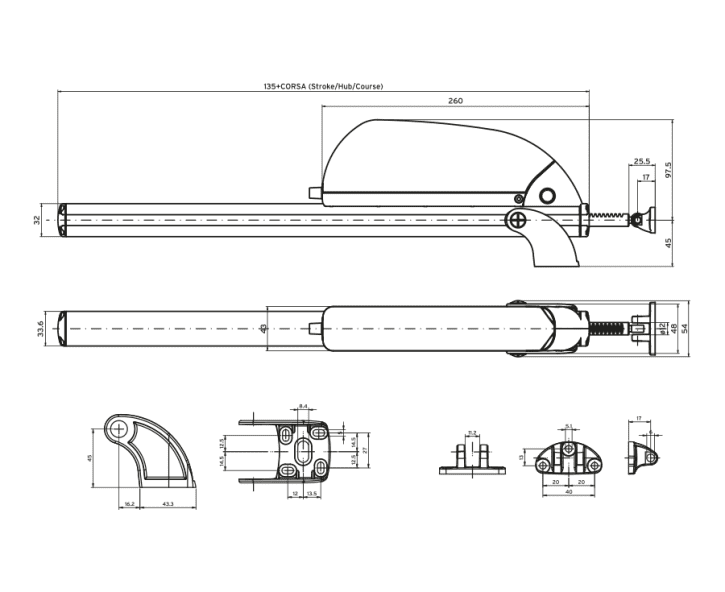 Nekos SKY 650 Rack and Pinion Drive