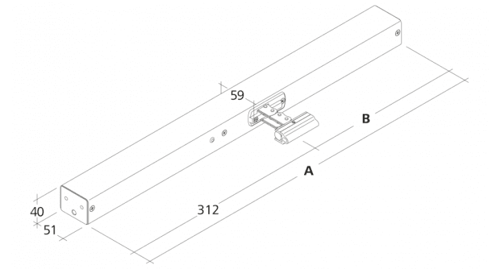 KA 54/600-K - 600mm Chain Drive