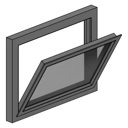 Bottom Hung Window Illustration