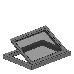 Flat Roof/Skylight Window Illustration