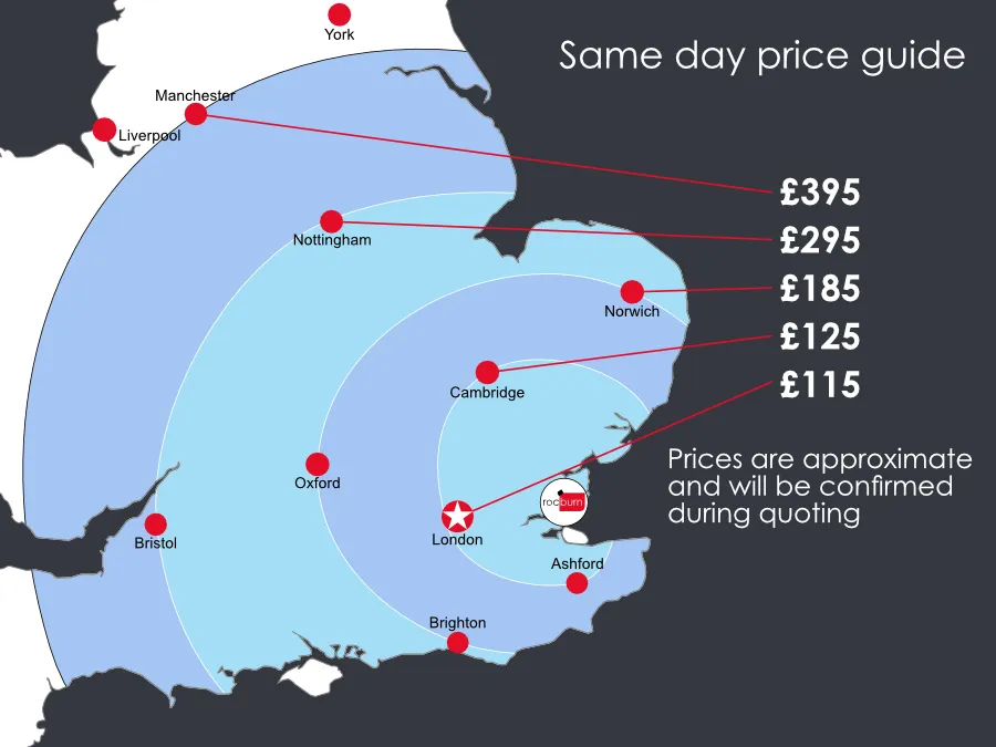 Same Day Delivery Zones