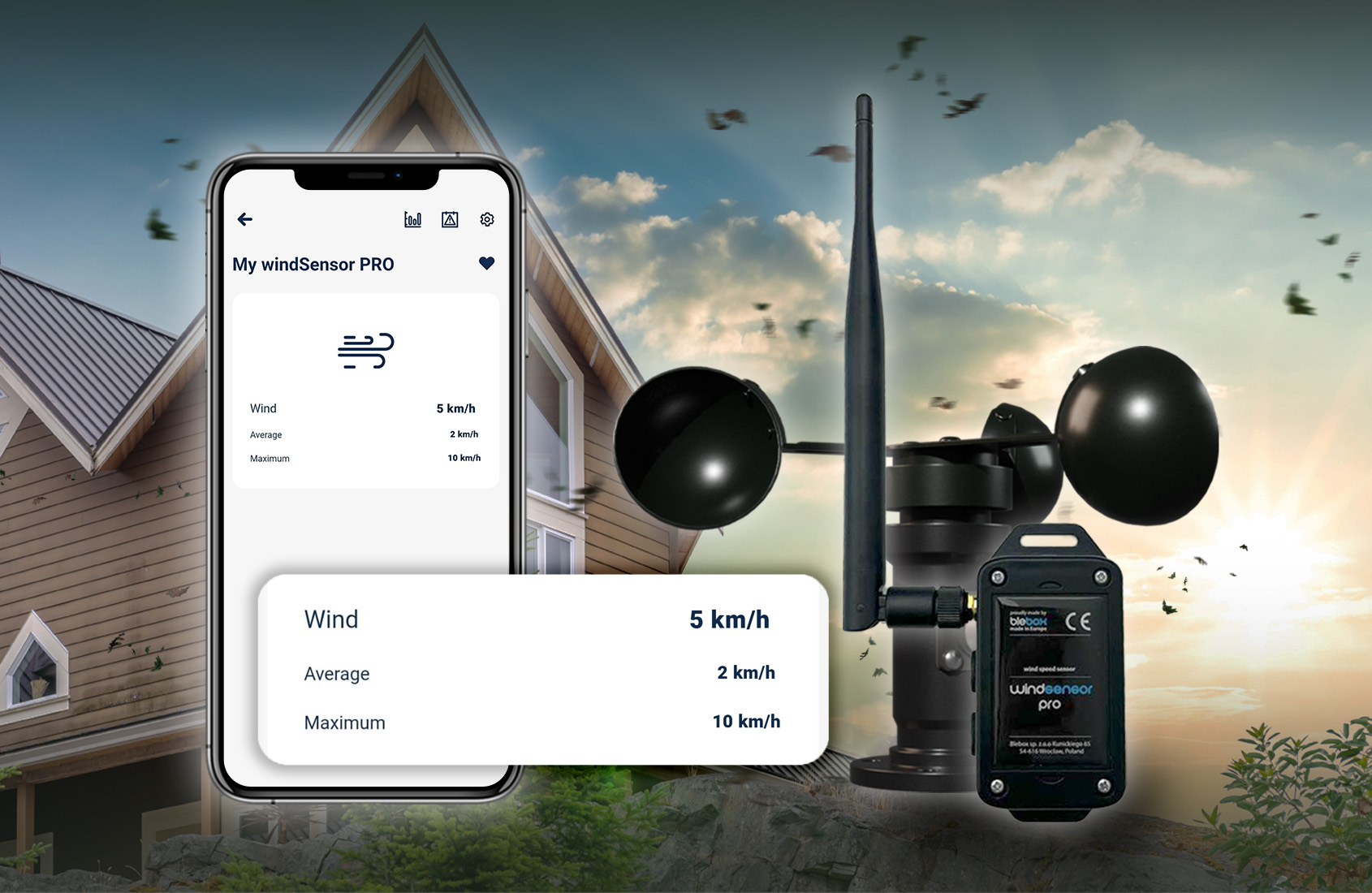 windSensor Pro with App Screen windSensor Pro with App Screen